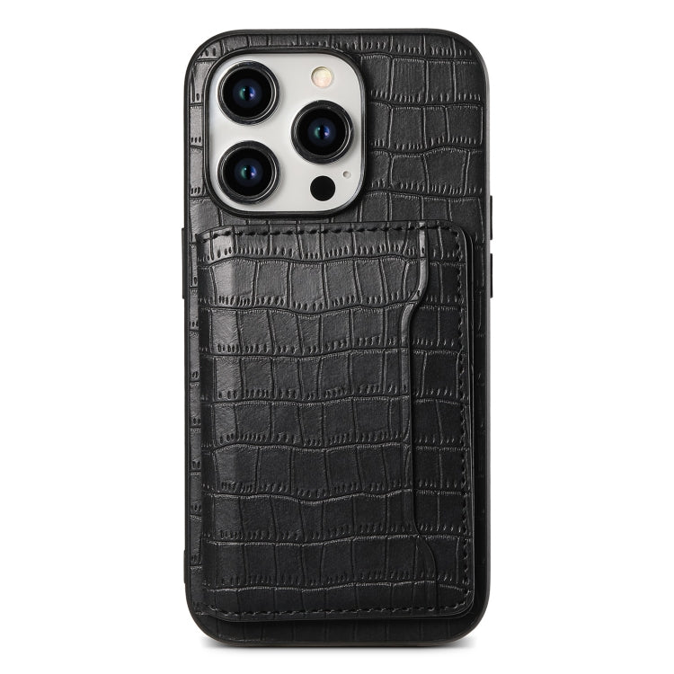 Custodia a copertura totale con motivo coccodrillo per iPhone 12