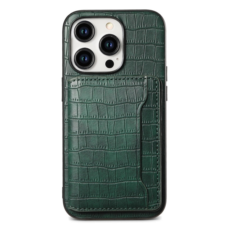 Custodia a copertura totale con motivo coccodrillo per iPhone 12