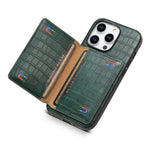 Custodia a copertura totale con motivo coccodrillo per iPhone 12
