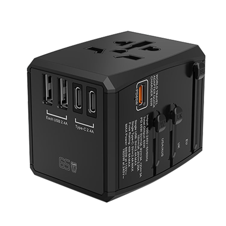 Spina di conversione universale da viaggio 65W PD USB Type-C