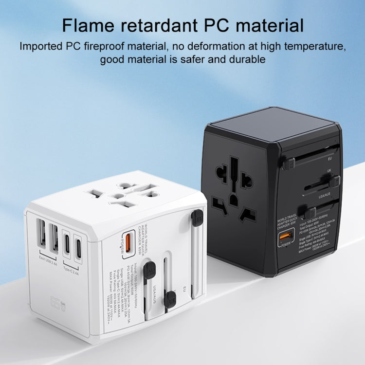 Spina di conversione universale da viaggio 65W PD USB Type-C