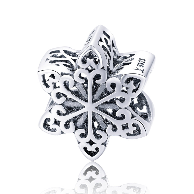 Perline fiocchi di neve in argento 925 per gioielli