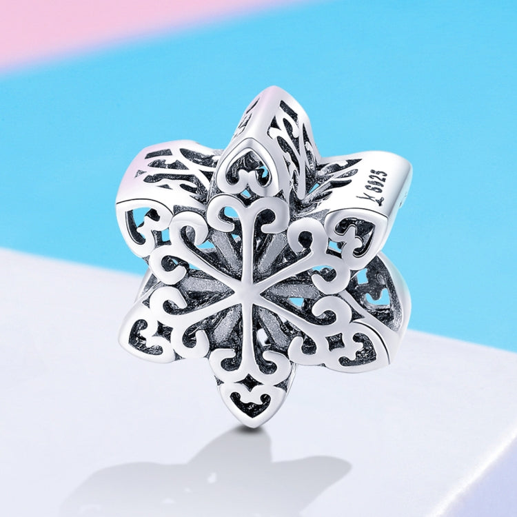 Perline fiocchi di neve in argento 925 per gioielli