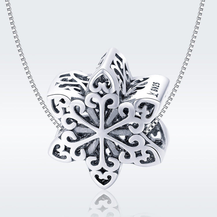 Perline fiocchi di neve in argento 925 per gioielli