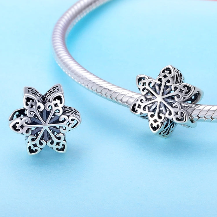 Perline fiocchi di neve in argento 925 per gioielli