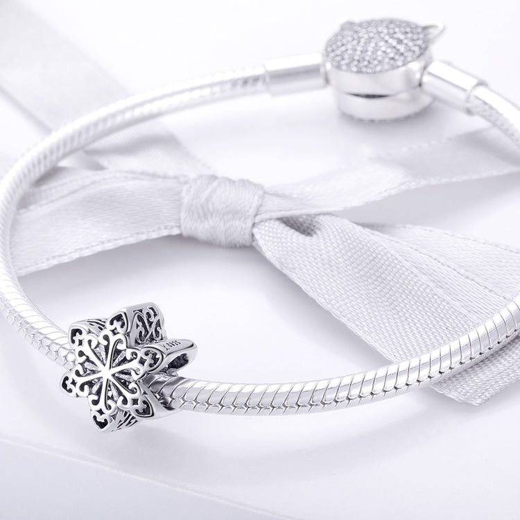 Perline fiocchi di neve in argento 925 per gioielli