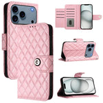 Custodia per cellulare in pelle con texture rombica con cordino, For iPhone 17 Pro Max, For iPhone 17 Pro, For iPhone 17, For iPhone Air