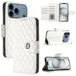 Custodia per cellulare in pelle con texture rombica con cordino, For iPhone 17 Pro Max, For iPhone 17 Pro, For iPhone 17, For iPhone Air