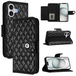Custodia per cellulare in pelle con texture rombica con cordino, For iPhone 17 Pro Max, For iPhone 17 Pro, For iPhone 17, For iPhone Air