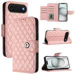 Custodia per cellulare in pelle con texture rombica con cordino, For iPhone 17 Pro Max, For iPhone 17 Pro, For iPhone 17, For iPhone Air