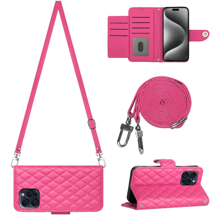 Custodia in pelle con cordino per iPhone 15 Pro Max
