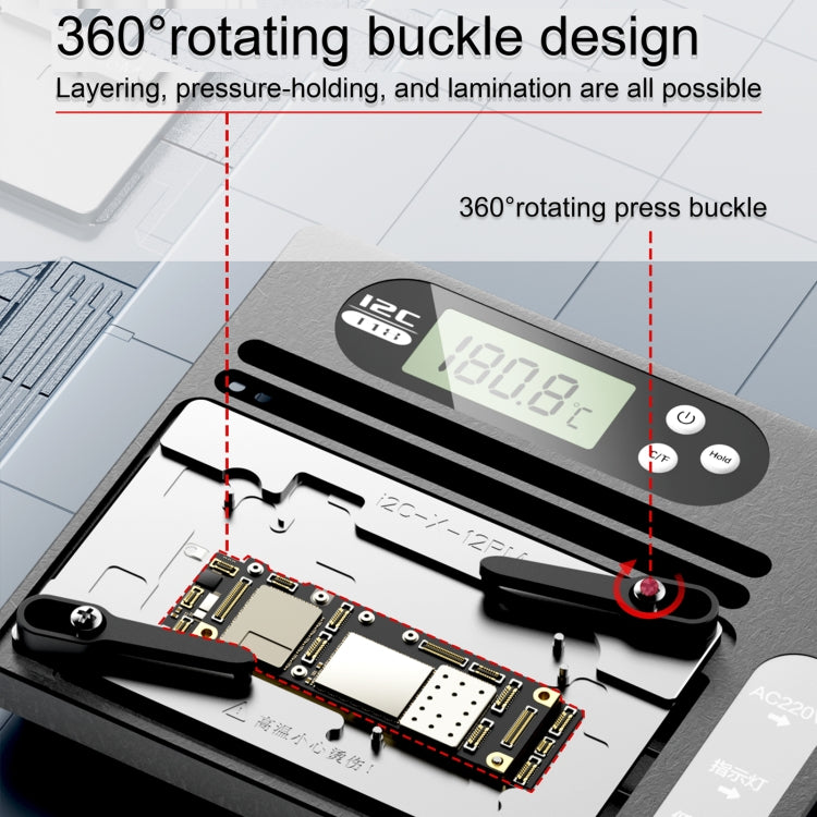 Stazione dissaldante PCB T18 con display LCD e modulo rimozione colla - immagine 9