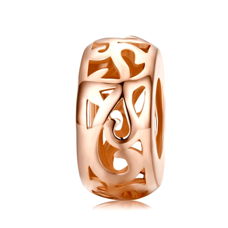 Perline sfuse in argento sterling S925 placcate oro rosa