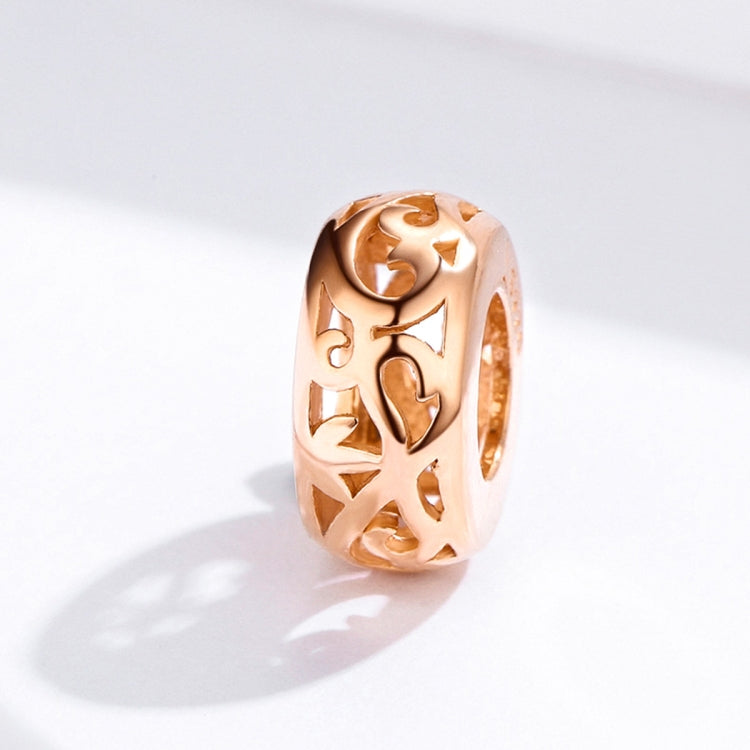Perline sfuse in argento sterling S925 placcate oro rosa