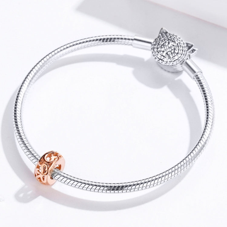 Perline sfuse in argento sterling S925 placcate oro rosa