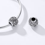 Perline fiore in argento sterling S925 per gioielli