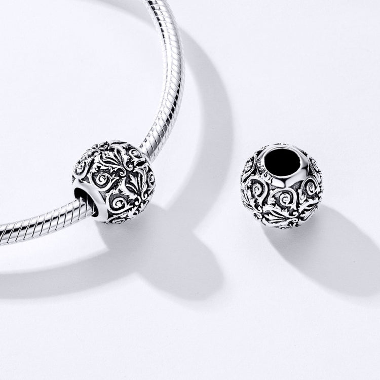 Perline fiore in argento sterling S925 per gioielli