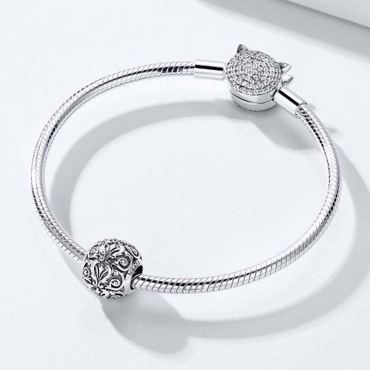 Perline fiore in argento sterling S925 per gioielli