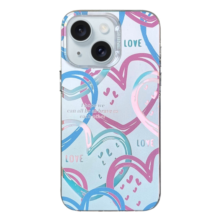 Custodia TPU e PC con motivo per iPhone 15 e iPhone 14