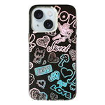 Custodia TPU e PC con motivo per iPhone 15 e iPhone 14