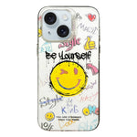 Custodia TPU e PC con motivo per iPhone 15 e iPhone 14