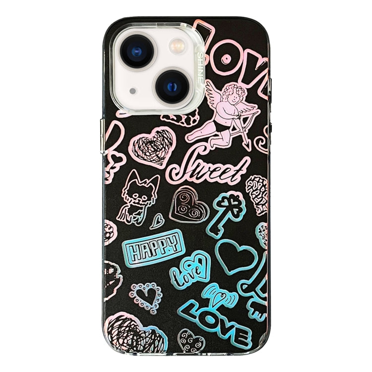 Custodia TPU PC con motivo per iPhone 13 e iPhone 12