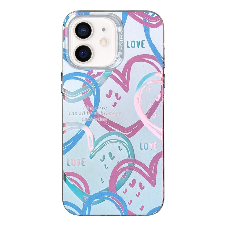 Custodia TPU PC con motivo per iPhone 13 e iPhone 12