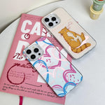 Custodia TPU e PC con motivo per iPhone 15 e iPhone 14