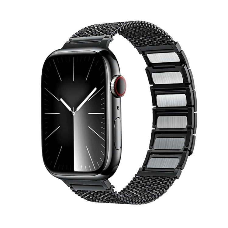 Cinturino per orologio in acciaio inossidabile con catena intrecciata con chiusura magnetica, For Apple Watch SE 2023 44mm, For Apple Watch SE 2023 40mm, For Apple Watch Ultra 2 49mm, For Apple Watch Series 9 45mm, For Apple Watch Series 9 41mm        ...