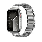 Cinturino per orologio in acciaio inossidabile con catena intrecciata con chiusura magnetica, For Apple Watch SE 2023 44mm, For Apple Watch SE 2023 40mm, For Apple Watch Ultra 2 49mm, For Apple Watch Series 9 45mm, For Apple Watch Series 9 41mm        ...