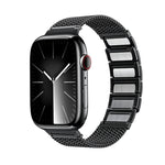Cinturino per orologio in acciaio inossidabile con catena intrecciata con chiusura magnetica, For Apple Watch Series 8 41mm, For Apple Watch Series 8 45mm, For Apple Watch SE 2022 40mm, For Apple Watch SE 2022 44mm, For Apple Watch Series 7 41mm       ...