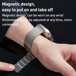 Cinturino per orologio in acciaio inossidabile con catena intrecciata con chiusura magnetica, For Apple Watch SE 2023 44mm, For Apple Watch SE 2023 40mm, For Apple Watch Ultra 2 49mm, For Apple Watch Series 9 45mm, For Apple Watch Series 9 41mm        ...