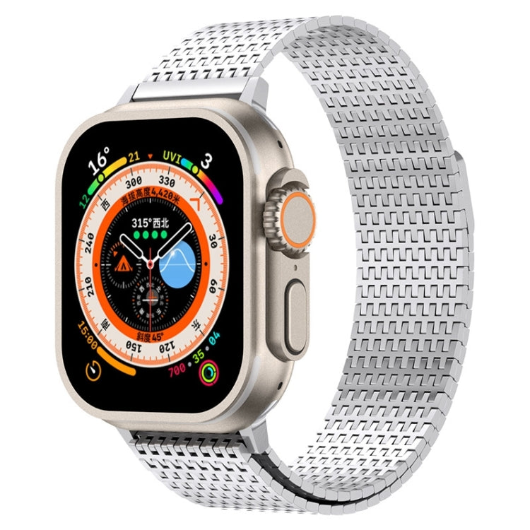 Cinturino per orologio in acciaio inossidabile con chiusura magnetica ad anello milanese, For Apple Watch Series 4 44mm, For Apple Watch Series 4 40mm, For Apple Watch Series 3 38mm, For Apple Watch Series 3 42mm, For Apple Watch Series 2 42mm         ...
