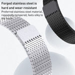 Cinturino per orologio in acciaio inossidabile con chiusura magnetica ad anello milanese, For Apple Watch SE 40mm, For Apple Watch SE 44mm, For Apple Watch Series 6 40mm, For Apple Watch Series 6 44mm, For Apple Watch Series 5 44mm                     ...