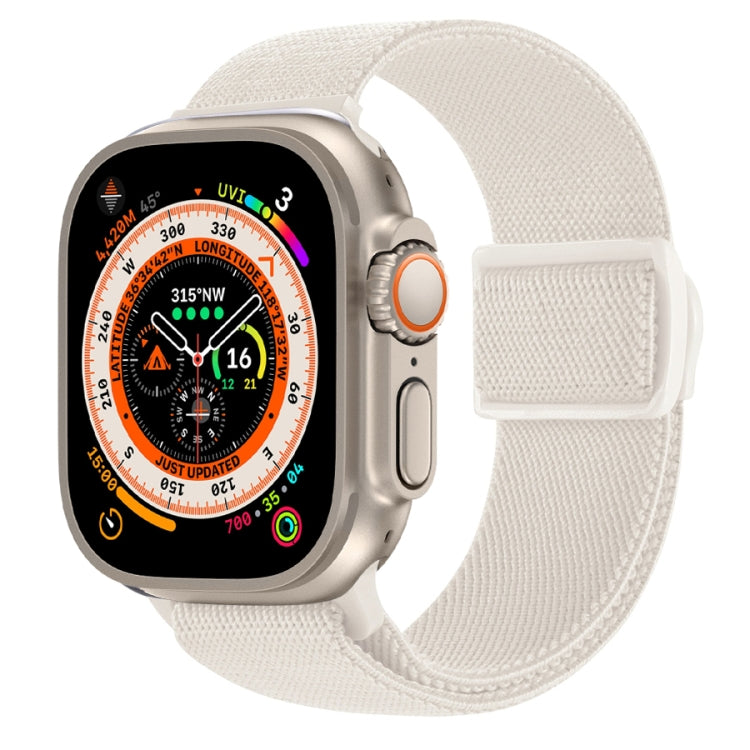 Cinturino per orologio in nylon con fibbia a scatto con trama in fibra di carbonio, For Apple Watch Ultra 2 49mm