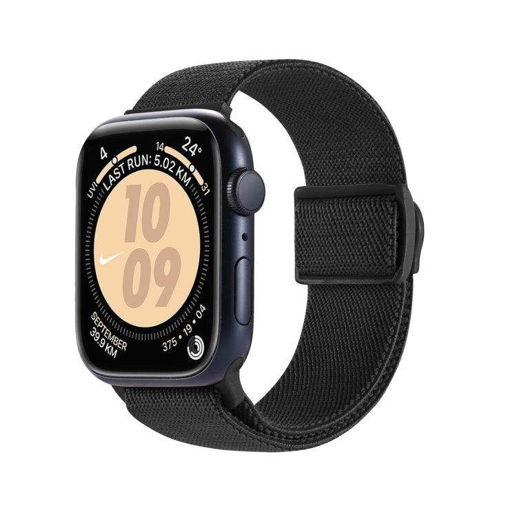Cinturino per orologio in nylon con fibbia a scatto con trama in fibra di carbonio, For Apple Watch Series 9 45mm