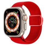 Cinturino per orologio in nylon con fibbia a scatto con trama in fibra di carbonio, For Apple Watch Ultra 49mm