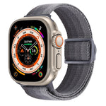 Cinturino per orologio in nylon con fibbia a scatto con trama in fibra di carbonio, For Apple Watch Ultra 49mm