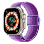 Cinturino per orologio in nylon con fibbia a scatto con trama in fibra di carbonio, For Apple Watch Ultra 49mm