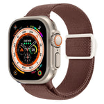 Cinturino per orologio in nylon con fibbia a scatto con trama in fibra di carbonio, For Apple Watch Ultra 49mm