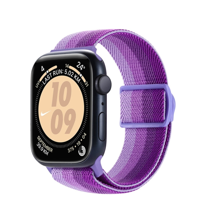 Cinturino per orologio in nylon con fibbia a scatto con trama in fibra di carbonio, For Apple Watch Series 5 40mm