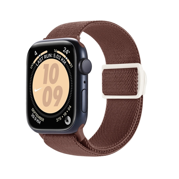 Cinturino per orologio in nylon con fibbia a scatto con trama in fibra di carbonio, For Apple Watch Series 4 44mm