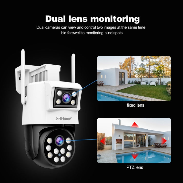 SriHome SH048 Telecamera IP doppio obiettivo 2MP