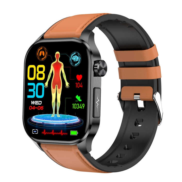 ET580 Schermo AMOLED da 2,04 pollici Sport Smart Watch Supporto chiamata Bluetooth / Funzione ECG