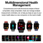 ET580 Schermo AMOLED da 2,04 pollici Sport Smart Watch Supporto chiamata Bluetooth / Funzione ECG