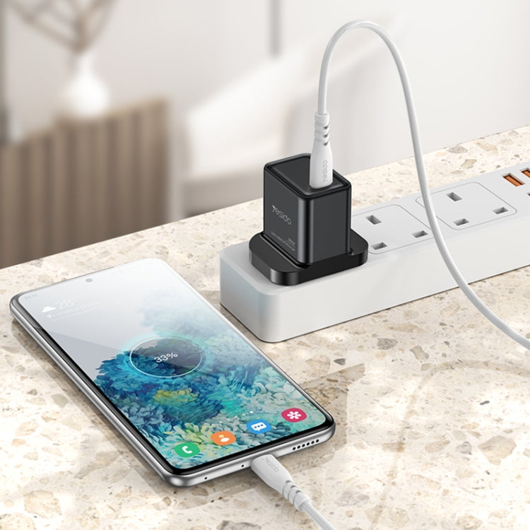 Caricabatterie rapido GaN USB-C 25W Yesido YC81