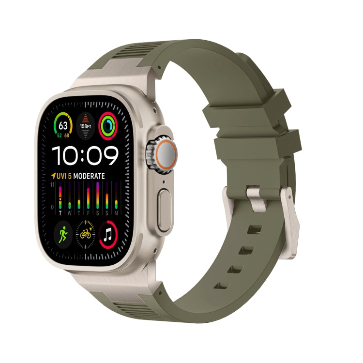 Cinturino per orologio in silicone liquido Loners, For Apple Watch Ultra 49mm