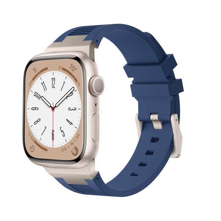 Cinturino per orologio in silicone liquido Loners, For Apple Watch Series 7 45mm