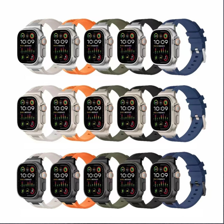 Cinturino per orologio in silicone liquido Loners, For Apple Watch Series 7 45mm