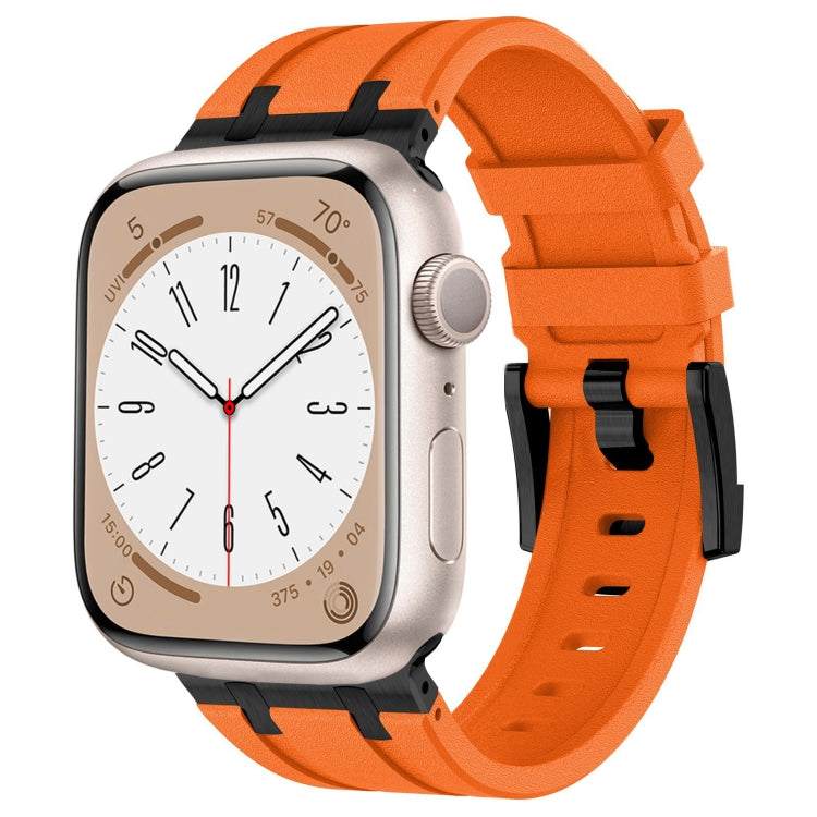 Cinturino per orologio in silicone liquido a grana di pietra, For Apple Watch SE 2023 44mm, For Apple Watch Ultra 2 49mm